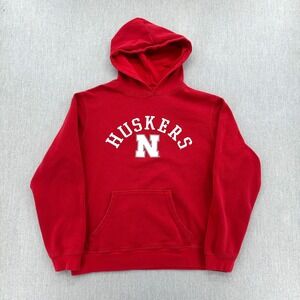 Nebraska Huskers Hoodie Mens XL Red Pullover Sweatshirt NCAA Captivating Apparel